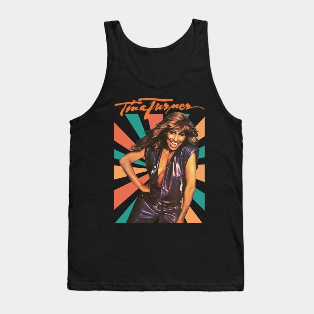 Tina Turner Original Aesthetic Tribute 〶 Tank Top by Terahertz'Cloth